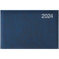 Щотижневик А6 "Brunnen" 2024 кишеньковий Miradur /73-755 60 304/ срібне тиснення, синiй