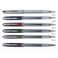 Ручка перо "Baixin" /FP901/ (сіра, червона, фіол, зелена) (12)