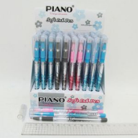Ручка масляна "PIANO" PТ-111А синя, кол.корпус (50)