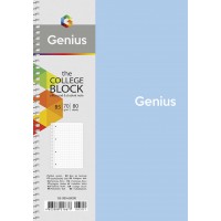 Зошит "Genius" спіраль /B5-080-6800K/ ##, пластик 0,5 мм, 70 г/м2, заокруглені кути (4/64)