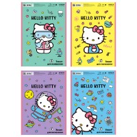 Альбом для малювання А4/30арк. "Kite" /HK23-243/ спіраль, гібр. лак + УФ лак, Hello Kitty (12/96)