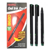 Ручка гелева "AIHAO" /AH8620/ "Gentel" чорна, 0,5мм (12/144)
