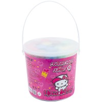 Крейда кольорова 15 шт. JUMBO "Kite" /HK21-074/ Hello Kitty, відерце (1/24)