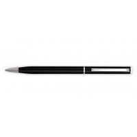 Ручка кулькова поворотна PENMATE /285/ SLIM BLACK, корпус металевий чорний, ст. син. (5/100)