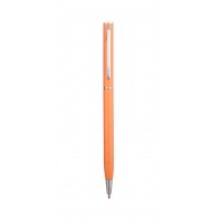 Ручка кулькова металева поворотна PENMATE "Fun Pastel" ст. син., корпус св.- помаранчевий (5)