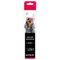Олівці кольорові "Kite" 6 кол. /K22-050-1/ "Kite Dogs" картон (1/24/480)