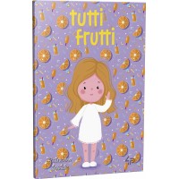 Блокнот A6/48 "4PROFI" /901326/ ЧИСТЫЕ "Tutti Frutti" orange, кол.вн/блок, ст., мат/лам, 70г