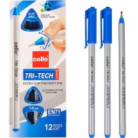 Ручка кулькова/масляна CELLO "Tri-Tech" /CL-1003/ 1,0мм синя (12/72/144)