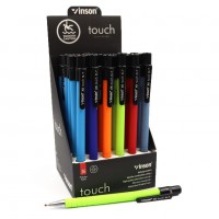 Ручка масляна автомат "Vinson" /Х6/ "Touch" 0,7мм, синя, soft-touch, грип, mix (36/1440)