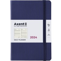 Щоденник "Axent" 2024 Partner Lines /8815-24-02-A/ 145*210, темно синій (65682) (1/12/24)