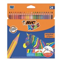 Олівці кольорові "BIC" 24 кол. /950525/133/ Kids Evolution Stripes (12/144)