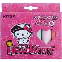 Крейда кольорова 6 шт. JUMBO "Kite" /HK21-073/ Hello Kitty (1/20/60)