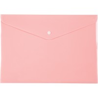 Папка-конверт на кнопці А4 "Axent" /1412-10-A/ Pastelini, рожева (12/360)