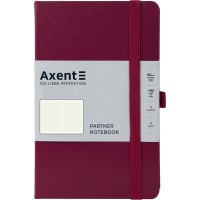 Блокнот "Axent" /8201-46-A/ Partner 125*195/96арк., кліт, винна (1/18/36)