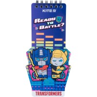 Блокнот А5+/ 50 "Kite" /TF22-465/ пласт. сп., Transformers (1/50/100)