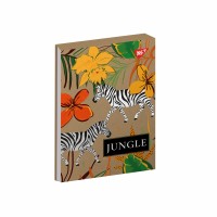 Блокнот А6/80 # склейка "YES" /151916/ "Jungle" білила, крафт (3/168)