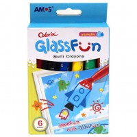 Пастель для скла "Amos" /GF6P/ Glass Fun 6 кольорів (1/12)