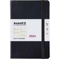 Щоденник "Axent" 2024 Partner Lines /8815-24-01-A/ 145*210, чорний (65681) (1/12/24)
