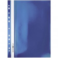Швидк. пластик евро перф."Еconomix Light" /Е38504-02/ А4 синій (10/300)