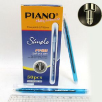 Ручка масляна "PIANO" PТ-1155 "Simple" 0,7-1,0мм, Синя (50)