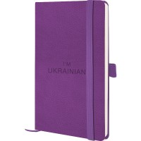 Книга записна "Axent" /8616-11-2-A/ Partner Soft Skin 125*195/96арк., кліт, фіолетова, Ukrainian (1/18/36)