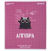 Тетрадь уч. "Kite" 48л.# /K23-240-24/ ПРЕДМЕТКА "Cat, алгебра", софт тач гиб.лак (8/192)