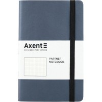 Блокнот "Axent" /8310-14-A/ Partner Soft, 125*195/96арк, крап, сріб.-синя (1/18)