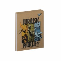 Блокнот А6/80 # склейка "YES" /151914/ "Jurassic World" білила, крафт (3/168)