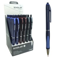 Ручка масляна автомат "Vinson" /V5-1/ синя (36/1440)
