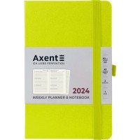 Щотижневик "Axent" 2024 Partner Strong /8505-24-60-A/ 125*195, лимонний (65631) (1/12/24)