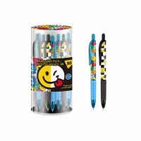 Ручка кулькова автомат "YES" /412127/ "Melt Smile" 0,7 мм, синя (24/288/864)