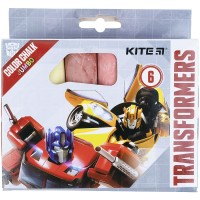 Крейда кольорова 6 шт. JUMBO "Kite" /TF21-073/ "Transformers" (1/20/60)