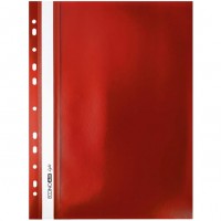 Швидк. пластик евро перф."Еconomix Light" /Е38504-03/ А4 червоний (10/300)