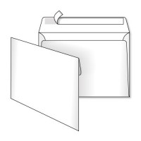 Конверт паперовий С5 відривна стрічка /3444_50/ 162*229мм білий (уп.50шт/500)