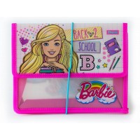 Папка д/зошитів пл. на гумці В5 "1В" /491120/ "Barbie" (24/96)