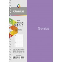 Зошит "Genius" спіраль /B5-080-6802K/ ##, пластик 0,5 мм, 70 г/м2, заокруглені кути (4/64)