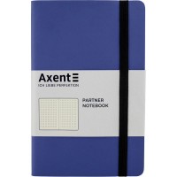 Книга записна "Axent" /8312-02-A/ Partner Soft, 125*195/96арк, крап, тем-синя (1/18)