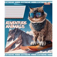 Тетрадь уч. "1В" 24л.# /766359/ "Adventure animals" (20/320)