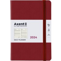 Щоденник "Axent" 2024 Partner Soft Diamond /8818-24-05-A/ 145*210, бордо (65689) (1/12/24)