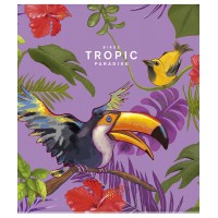 Тетрадь уч. "Школярик" 60л.# №3044K "Tropic paradise" УФ (дев) (10/80)