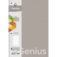 Зошит "Genius" спіраль /А4-080-6803K/ ##, пластик 0,5 мм, 70 г/м2, заокруглені кути (4/40)