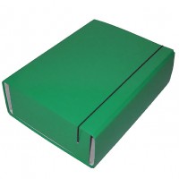 Папка-коробка А4 /iTEM306100/ 100мм., на гумці, зелена (1/7)