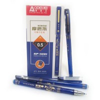 Ручка гелева "Пиши-стирай "JO" /GP-3281-BL/ (зникає від темп.), гольч. синя, 0,5мм. (12/144)