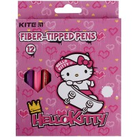 Фломастери "Kite" 12 кол. /HK21-047/ Hello Kitty, картон (1/12)
