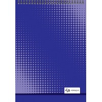 Блокнот A5/40 "4PROFI" /903320/ ## "Color office" blue, зверху спіраль, кол.вн.блок, гл/лам, 70г.