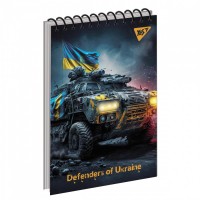 Блокнот А6/80 # спіраль зверху "YES" /151895/ "Defenders of Ukraine" (6/210)