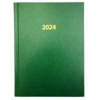 Щоденник "BuroMAX" /BM.2129-04/ ДАТ 2024 STRONG, A5, зелений, шкірзам (1/20)