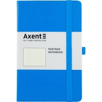 Блокнот "Axent" /8306-07-A/ Partner, 125*195/96арк, крап, блакитна (1/18)