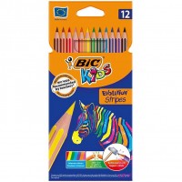 Олівці кольорові "BIC" 12 кол. /9505221/9505222/ Kids Evolution Stripes (12/144)