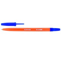 Ручка кулькова "ECONOMIX" /10138-02/ ORANGE, синя (50/1000)